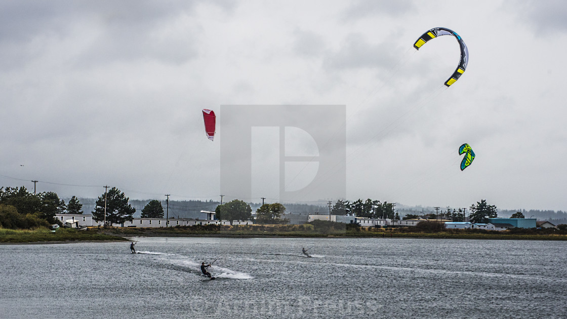 "Kite Surfing" stock image