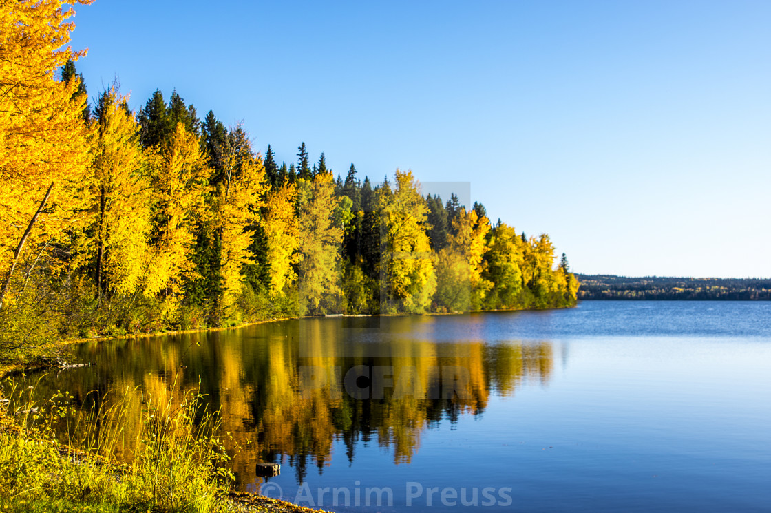 "Fall on West Lake" stock image