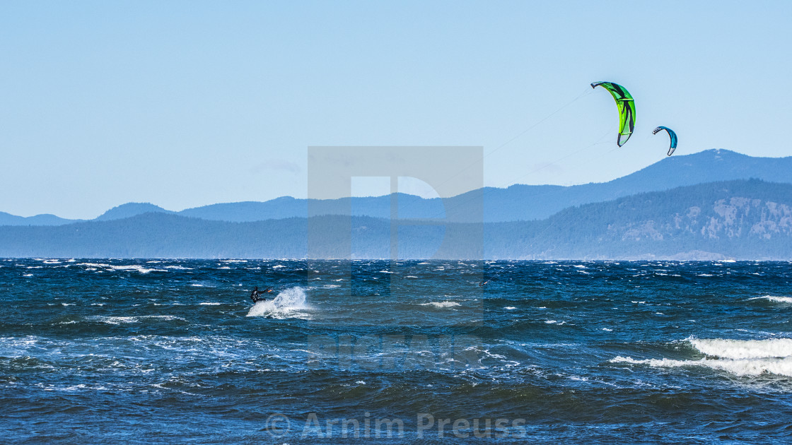 "Kite Surfing" stock image