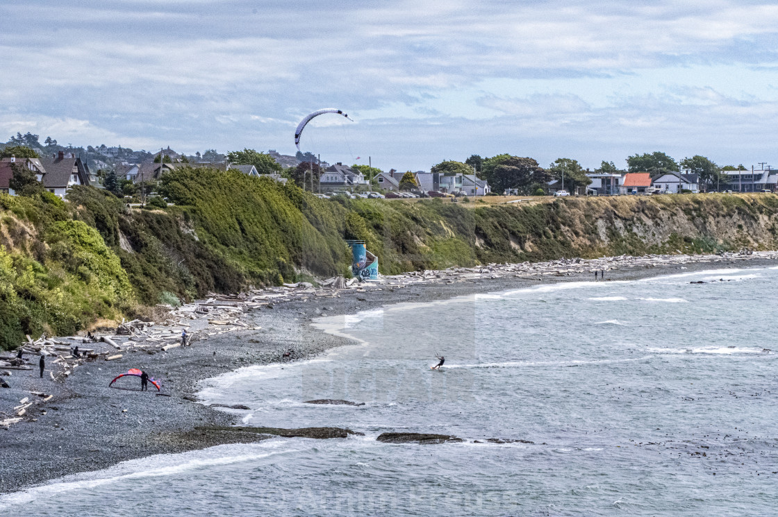 "Surfing in Victoria, BC, Canada" stock image