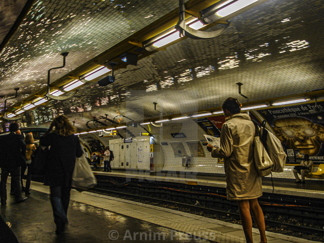 "In The Metro in Paris, France" stock image