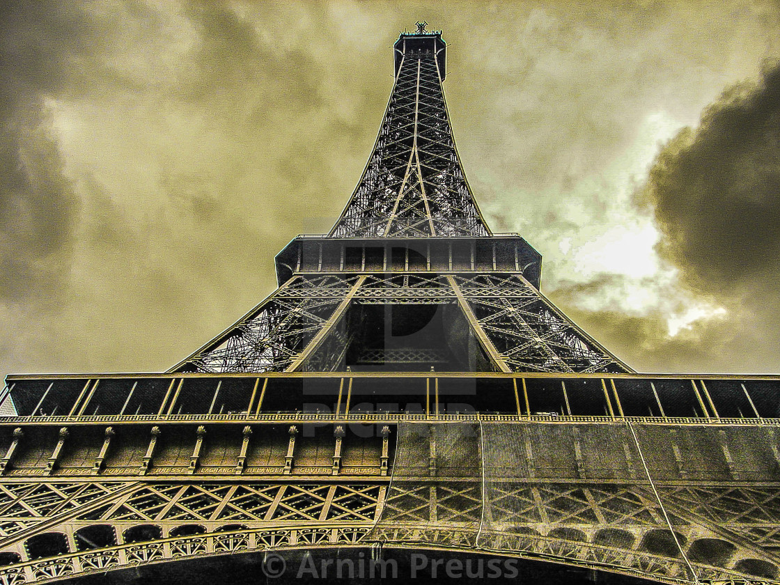 "The Eiffel Tower From Below" stock image