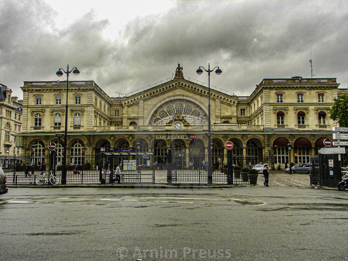 "La Gare De L'est" stock image