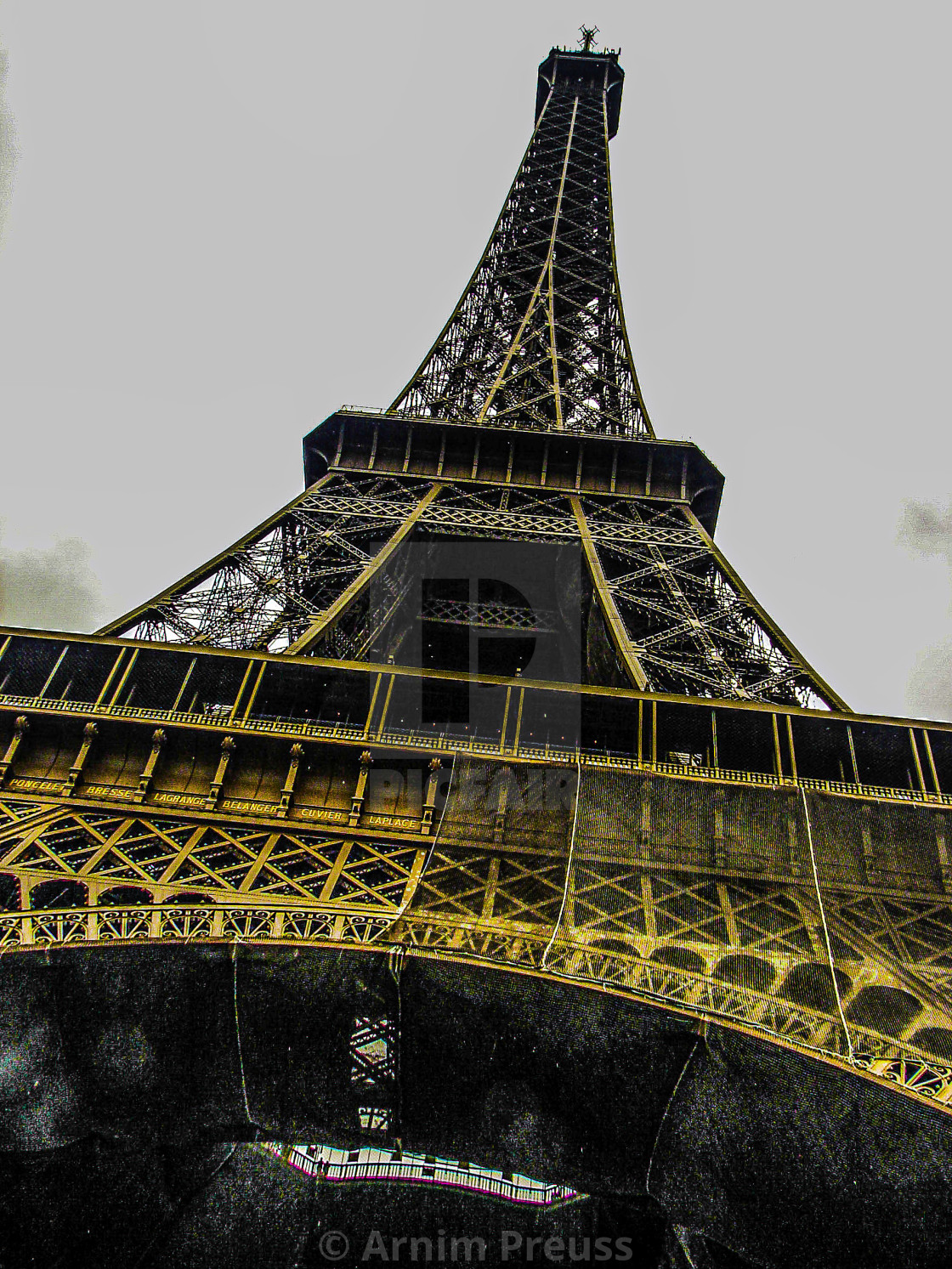 "The Eiffel Tower From Below" stock image