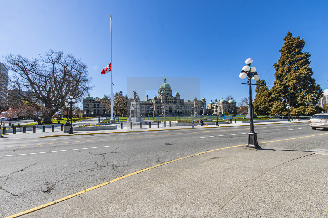 "British Columbia Legislature, Victoria, BC" stock image