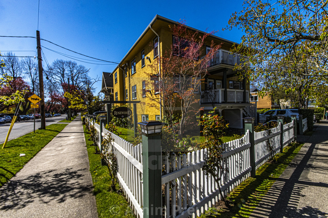 "A Walk Through Victoria's Old Neighbourhoods" stock image