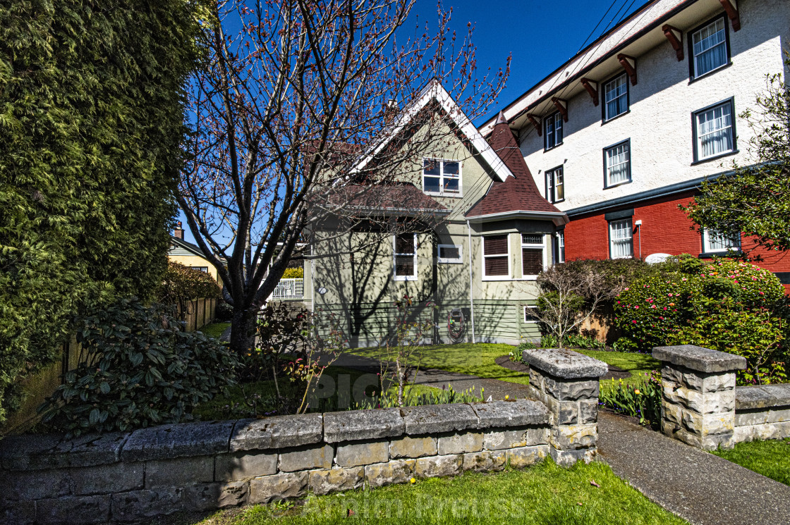 "A Walk Through Victoria's Old Neighbourhoods" stock image