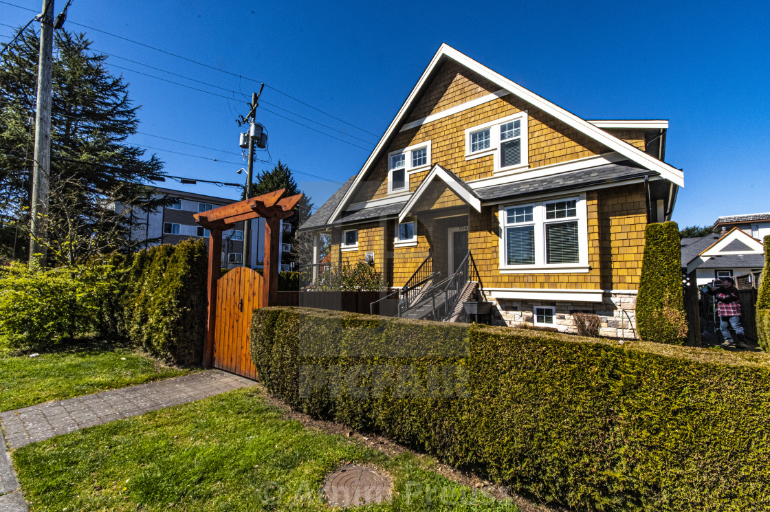 "A Walk Through Victoria's Old Neighbourhoods" by Arnim Preuss - £10.00 "A Walk Through Victoria's Old Neighbourhoods" stock image