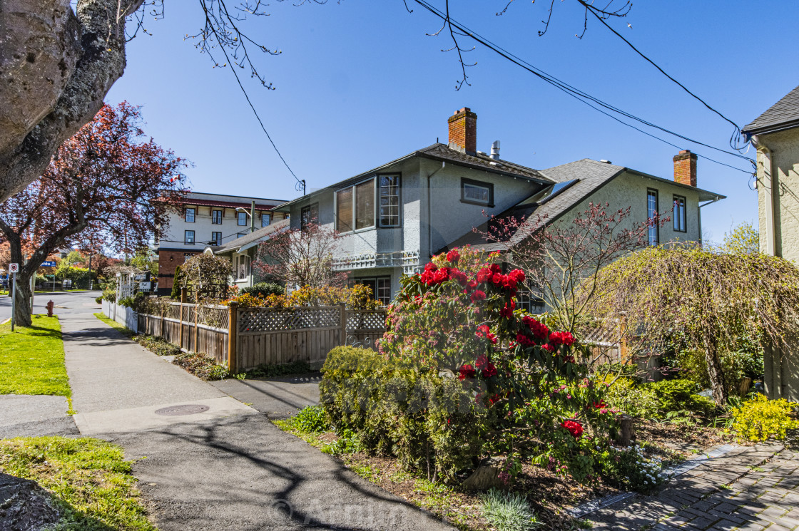 "A Walk Through Victoria's Old Neighbourhoods" stock image