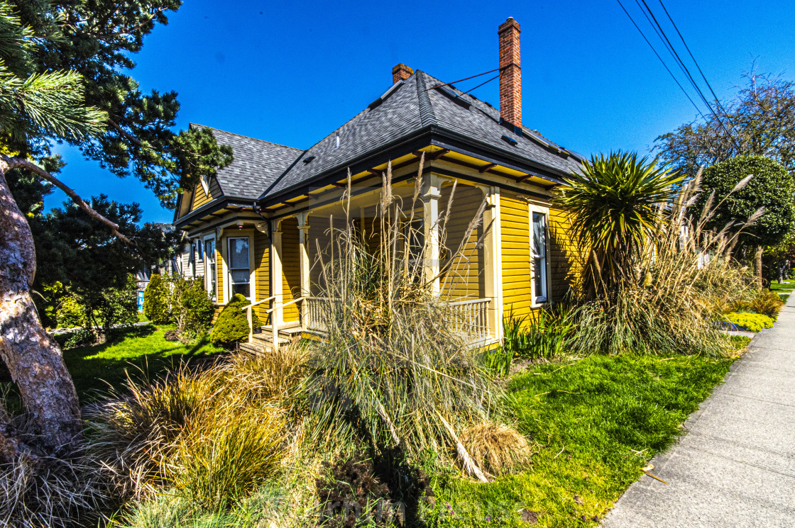 "Victoria's Old Neighbourhoods" by Arnim Preuss - £10.00 "Victoria's Old Neighbourhoods" stock image