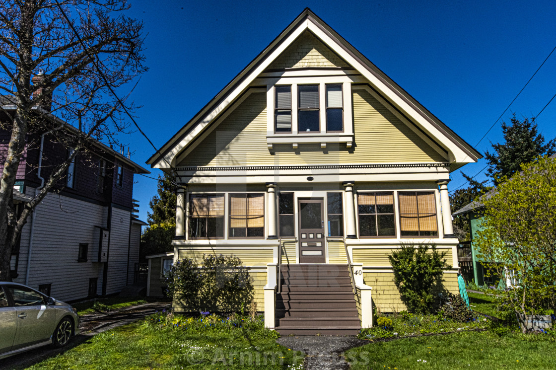 "Victoria's Old Neighbourhoods" by Arnim Preuss - £10.00 "Victoria's Old Neighbourhoods" stock image