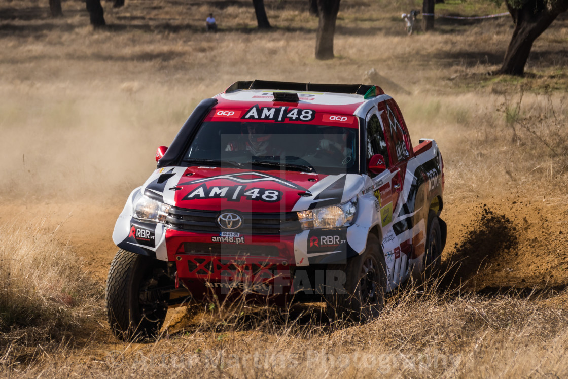 "An off-road car Toyota Hilux during the Baja TT Portalegre 500 2016" by Artur Martins Photography - £9.49 "An off-road car Toyota Hilux during the Baja TT Portalegre 500 2016" stock image