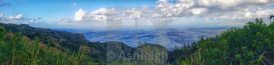 "Kahakuloa Bay Overlook" by Ashleigh - $23.17 "Kahakuloa Bay Overlook" stock image