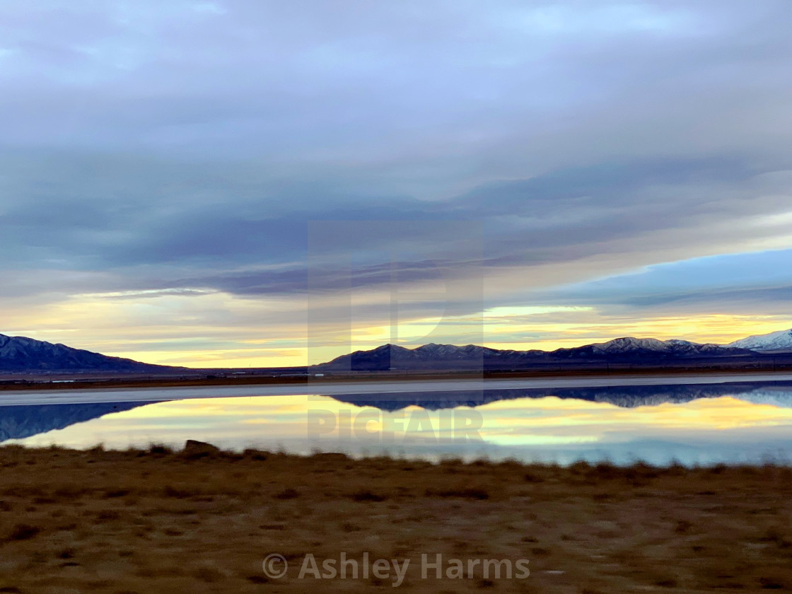 "Utah Lake" by Ashley Harms - £31.00 "Utah Lake" stock image
