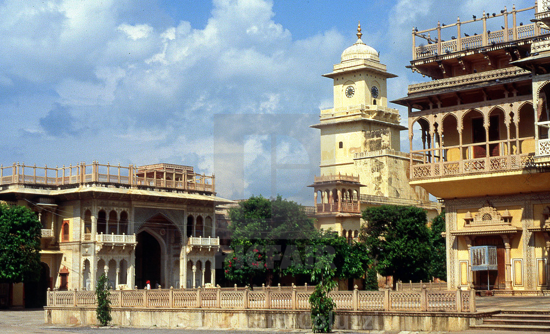 "Jaipur, 1996: Inside the City Palace" stock image