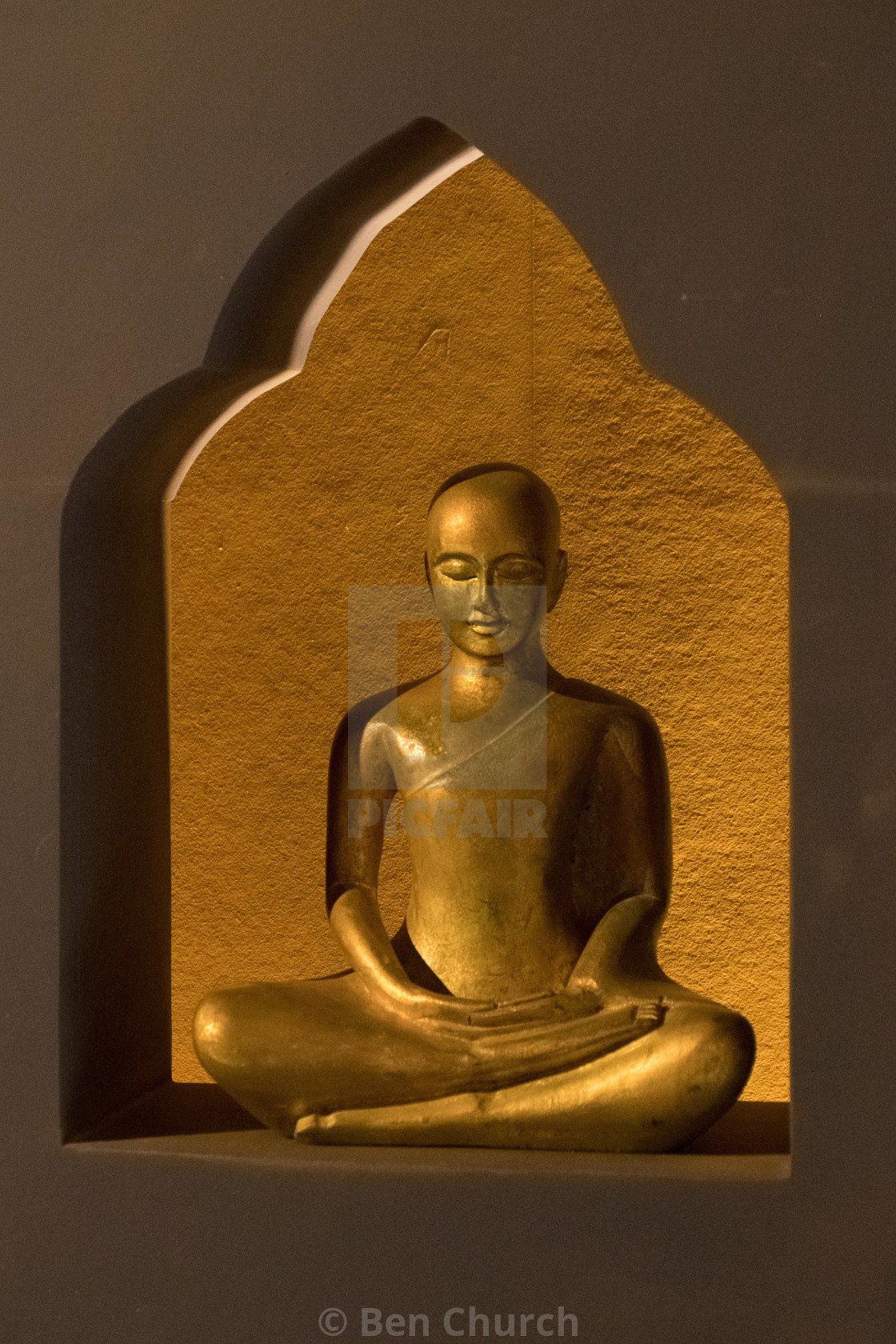 "Golden Buddha Serenity" stock image