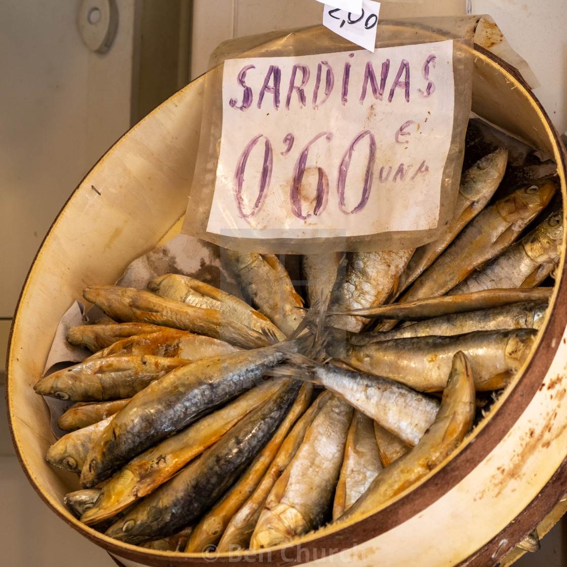 "Sardines for Sale, Cadiz Market" stock image