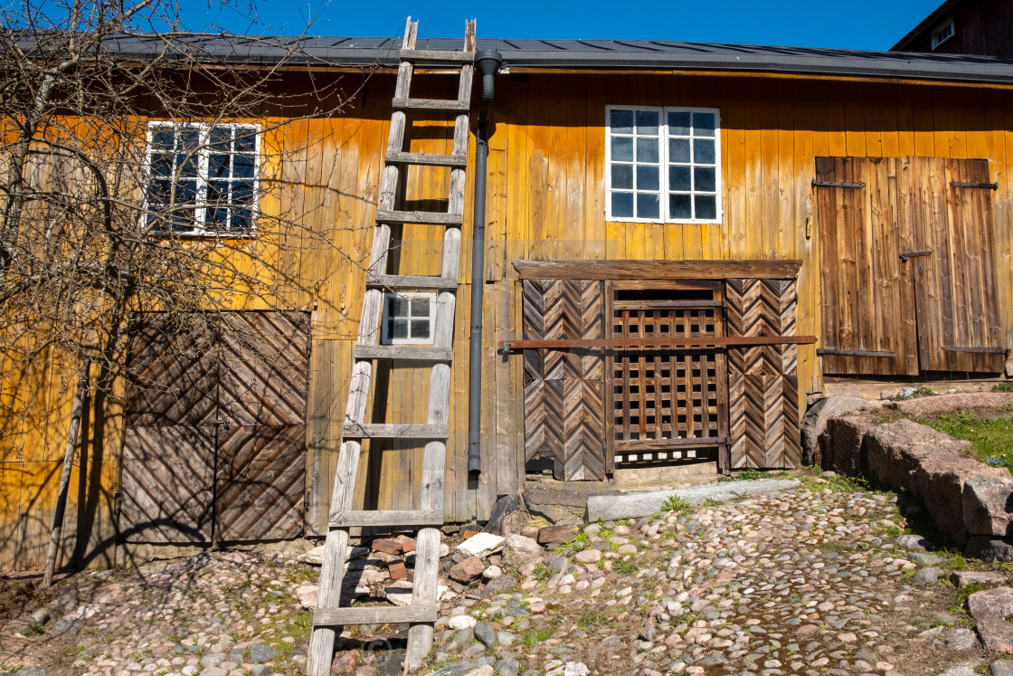 "Wooden Barn, Porvoo, Finland" stock image