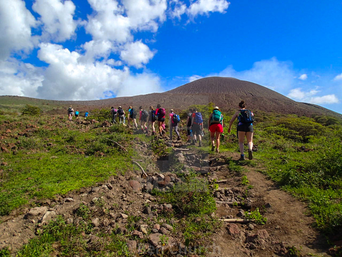 "Volcan Telica Trek, Nicaragua" stock image