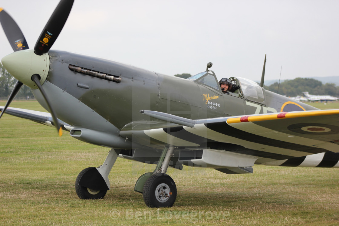 "Supermarine Spitfire MH434 "Mylcraine"" by Ben Lovegrove - £10.00 "Supermarine Spitfire MH434 "Mylcraine"" stock image