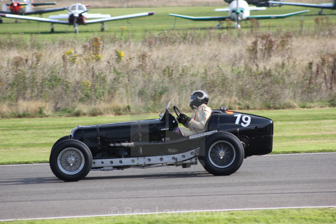 "1930s Motor Racing Classic Car" by Ben Lovegrove - £10.00 "1930s Motor Racing Classic Car" stock image
