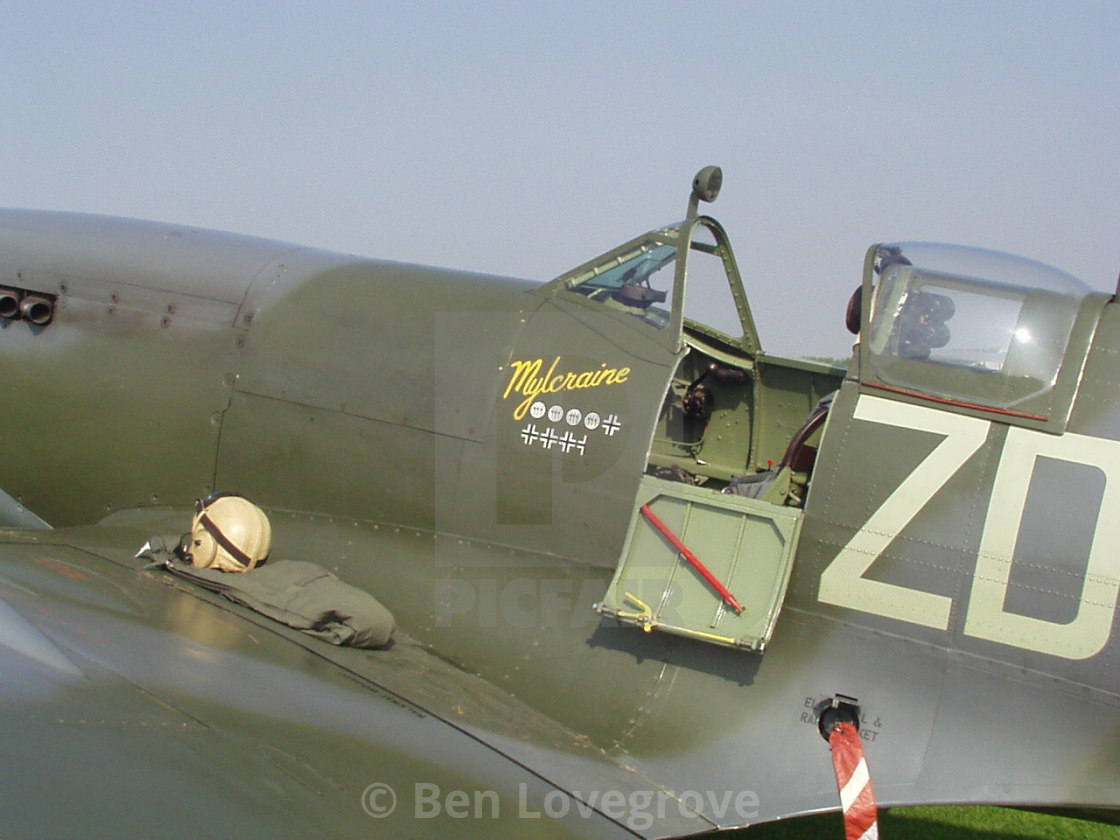 "Supermarine Spitfire IXb "Mylcraine"" by Ben Lovegrove - £10.00 "Supermarine Spitfire IXb "Mylcraine"" stock image