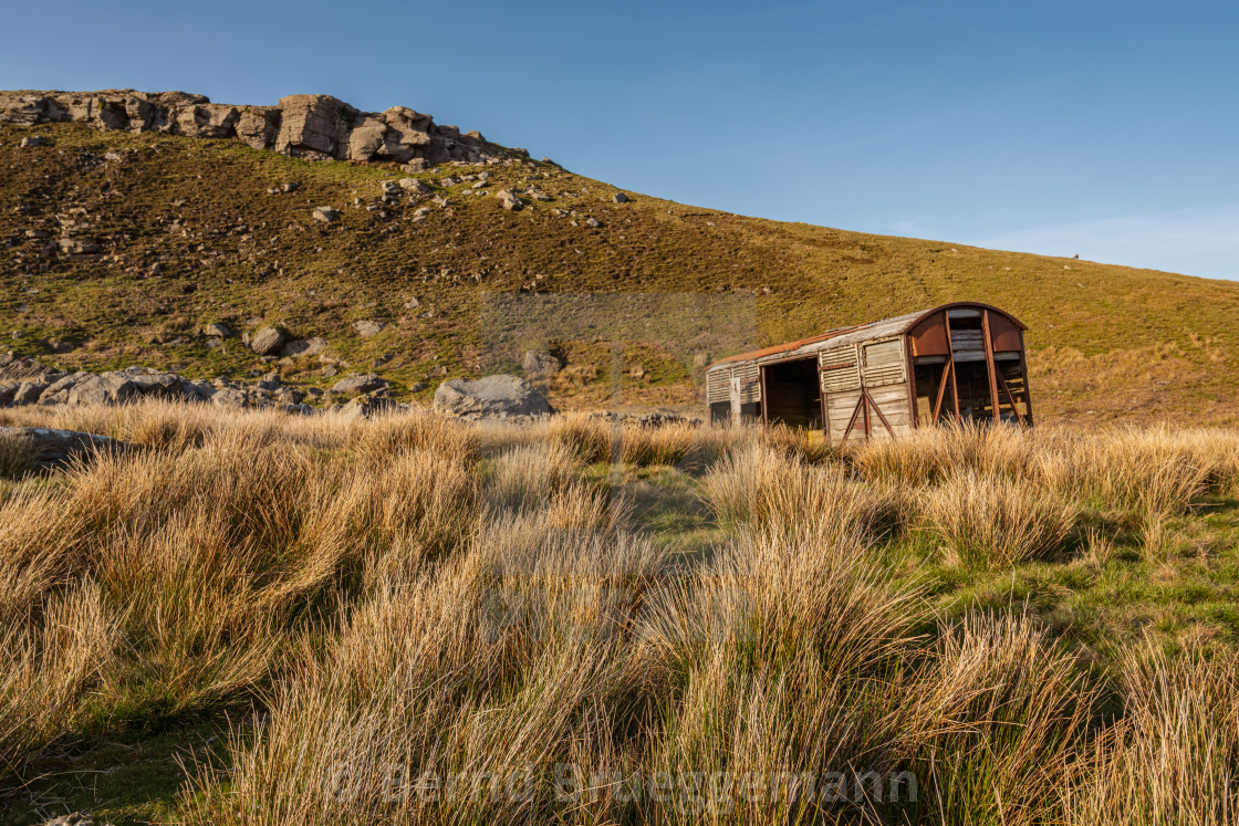 "On the B6270 road between Nateby and Birkdale, North Yorkshire," stock image