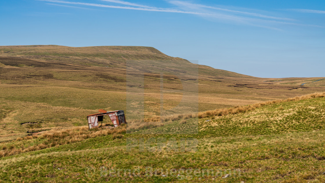 "On the B6270 road between Nateby and Birkdale, North Yorkshire," stock image