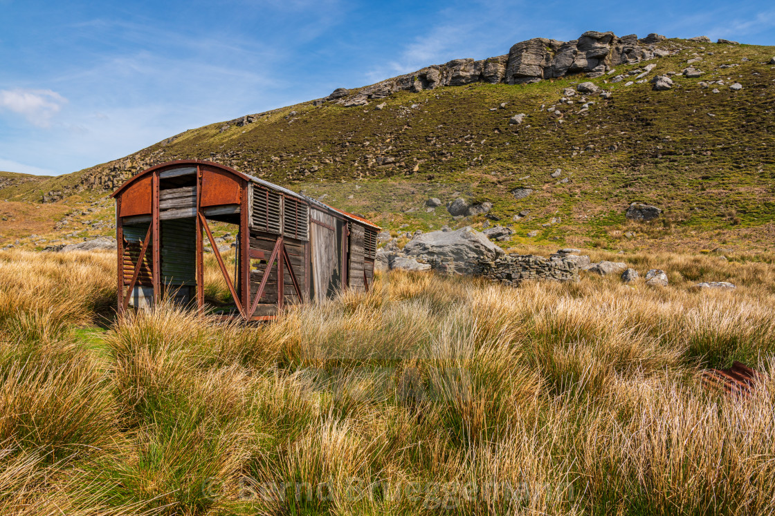 "On the B6270 road between Nateby and Birkdale, North Yorkshire," stock image