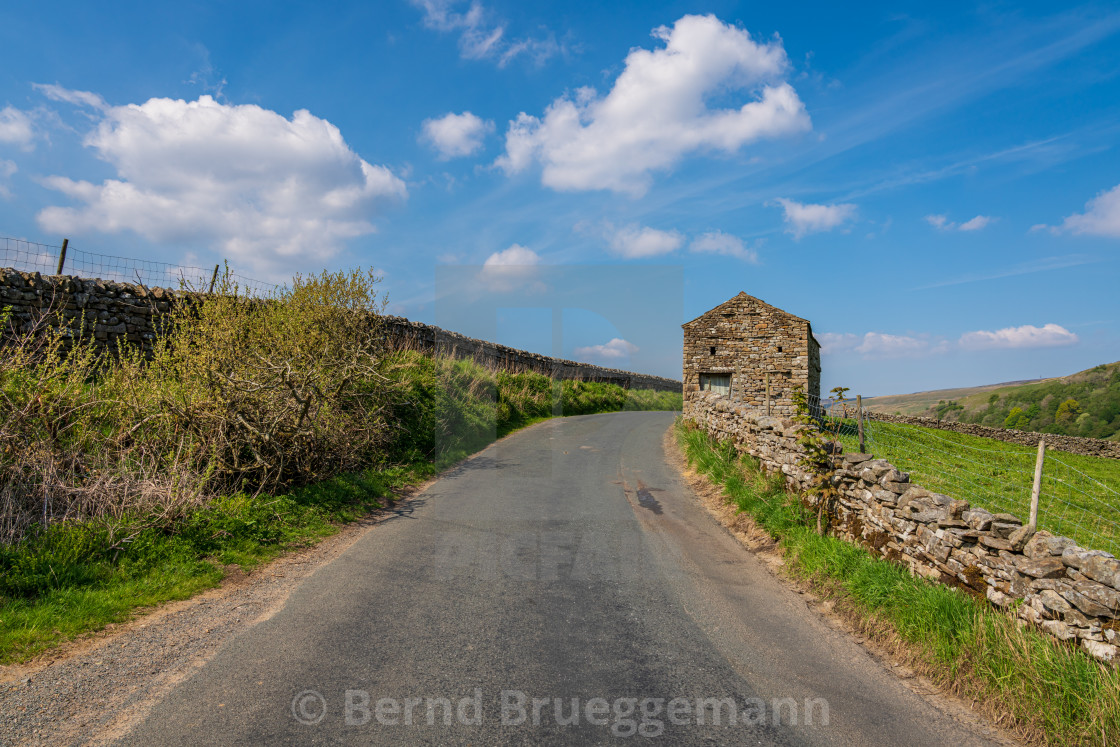 "Between Keld and Thwaite, North Yorkshire, England" stock image