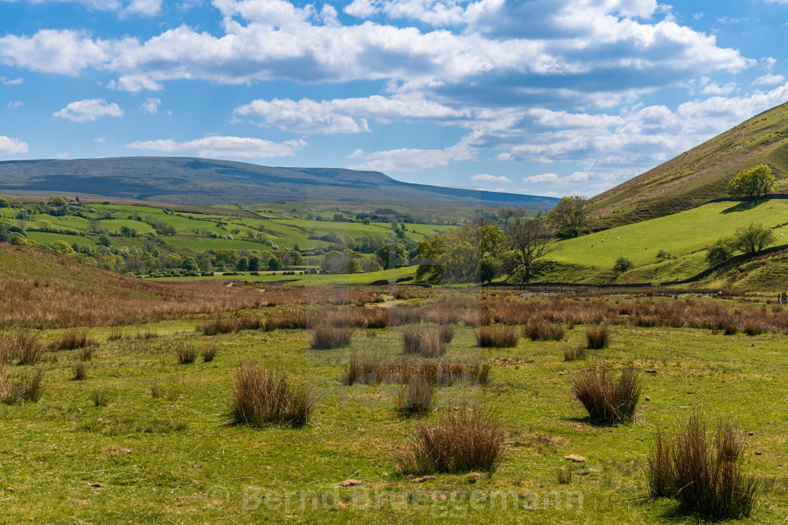 "Yorkshire Dales Landscape near Cautley Spout, Cumbria, England" stock image