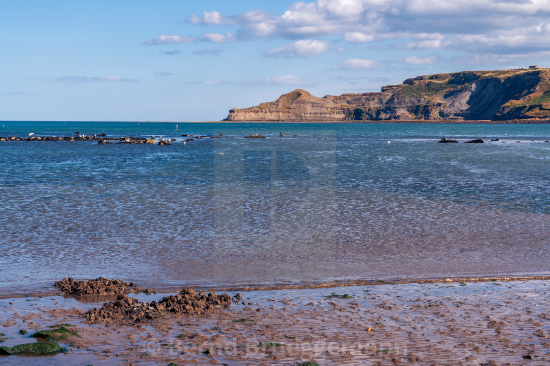 "North Sea Coast in Runswick Bay, England, UK" stock image