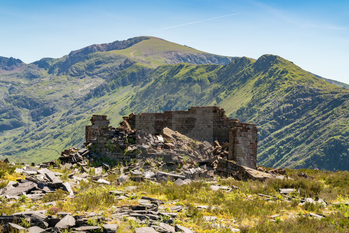 "Dinorwic Quarry, near Llanberis, Gwynedd, Wales, UK" stock image