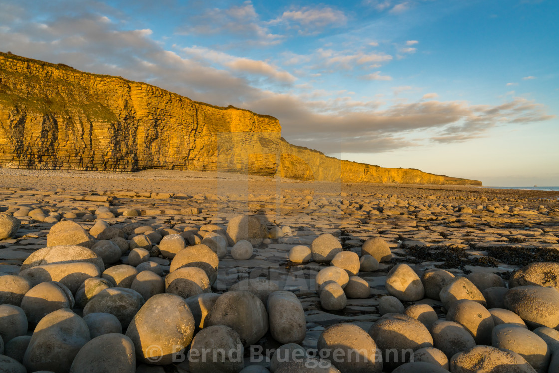 "Llantwit Major Beach, Wales, UK" stock image