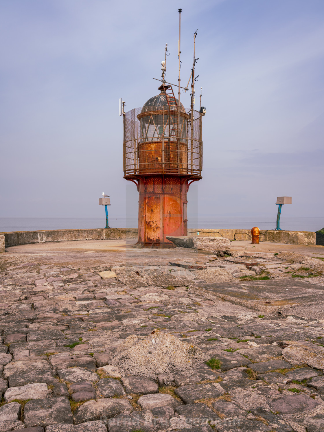 "Heysham Harbour, Lancashire, England" stock image