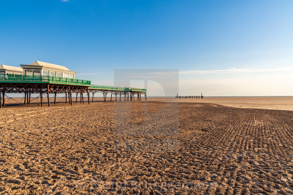 "St Anne's Pier, Lancashire, England" stock image