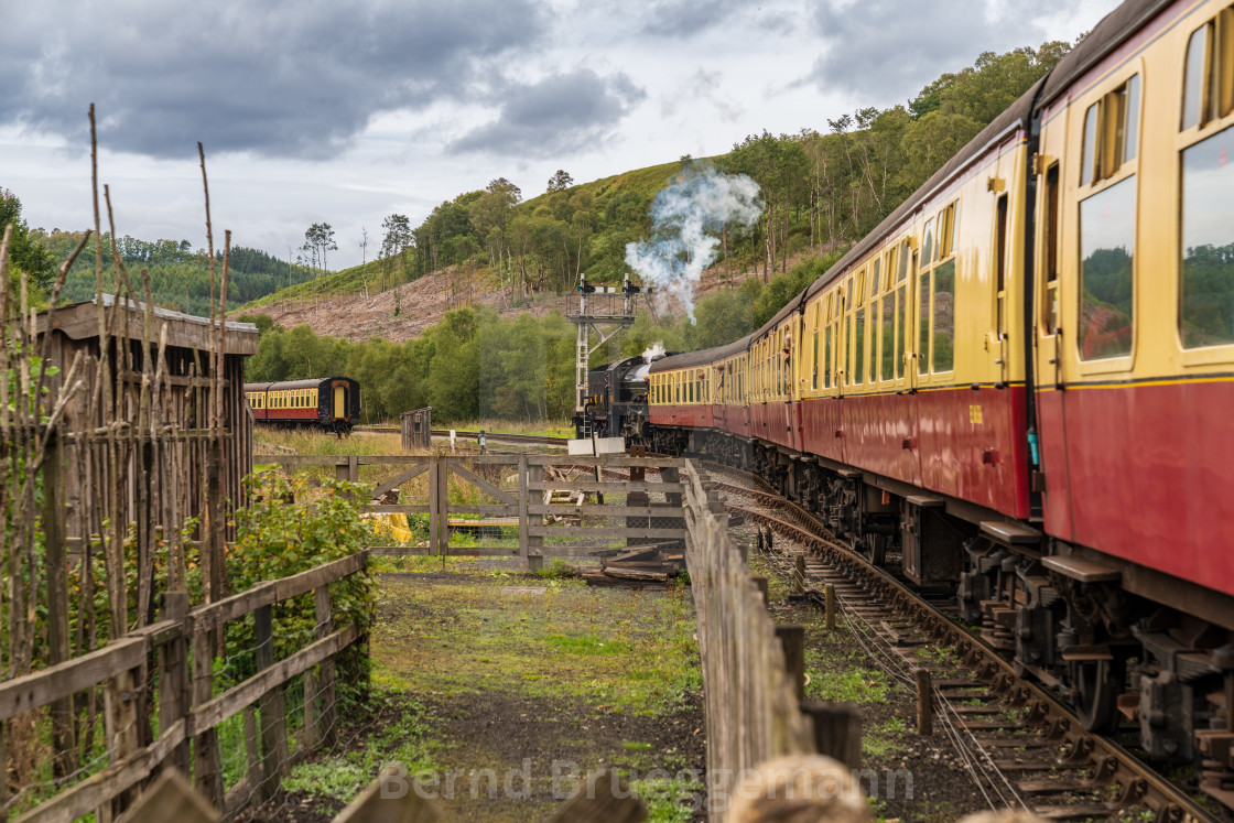 "Levisham Station, North Yorkshire, England, UK" stock image