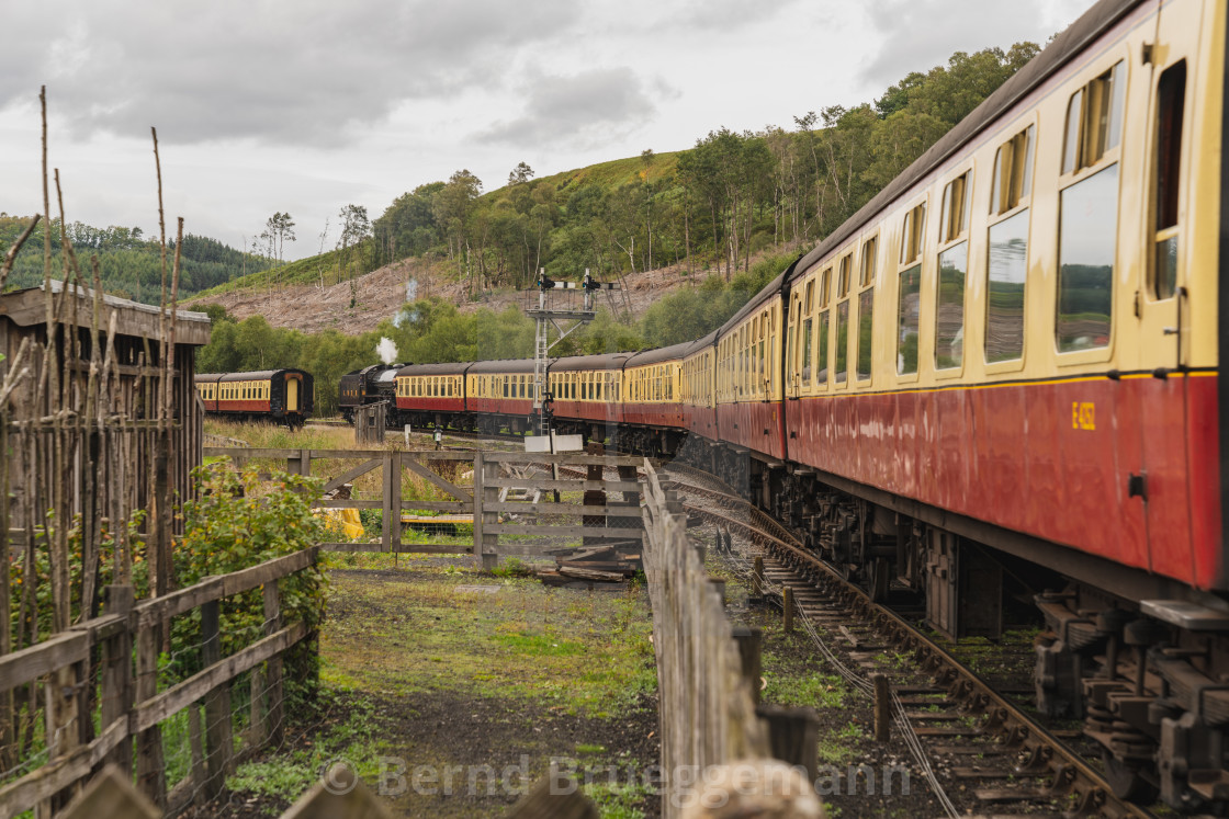 "Levisham Station, North Yorkshire, England, UK" stock image