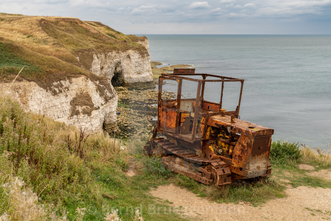 "Flamborough North Landing, East Riding of Yorkshire, England, UK" stock image