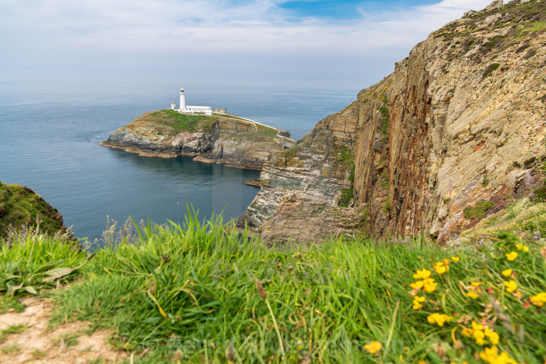 "South Stack Lighthouse, near Holyhead, Wales, UK" stock image