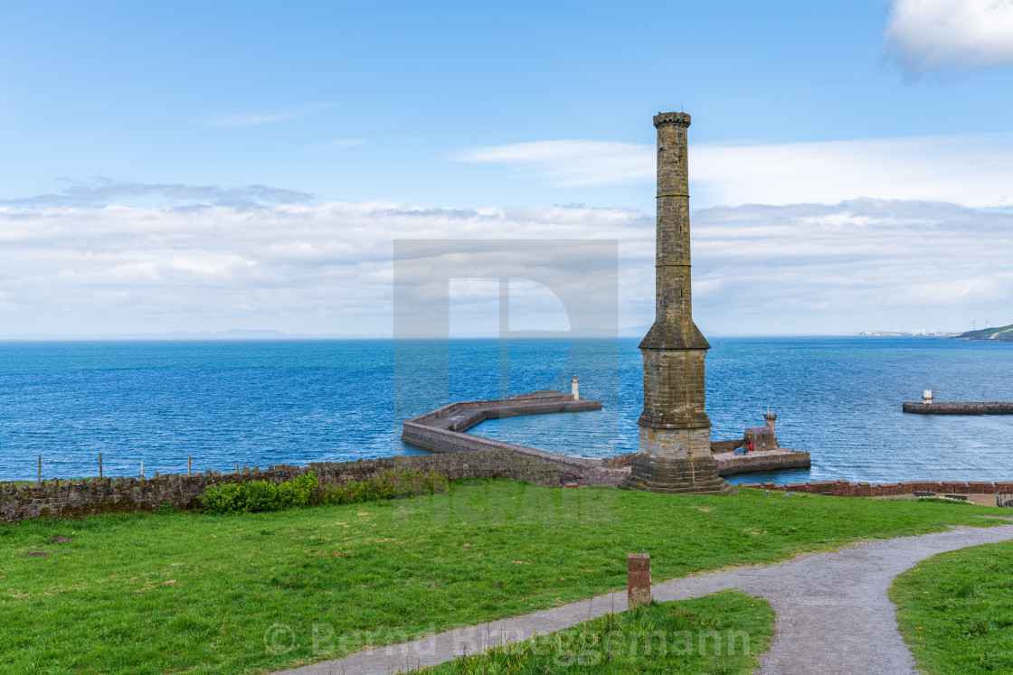 "The Candlestick Chimney in Whitehaven, Cumbria, England" stock image