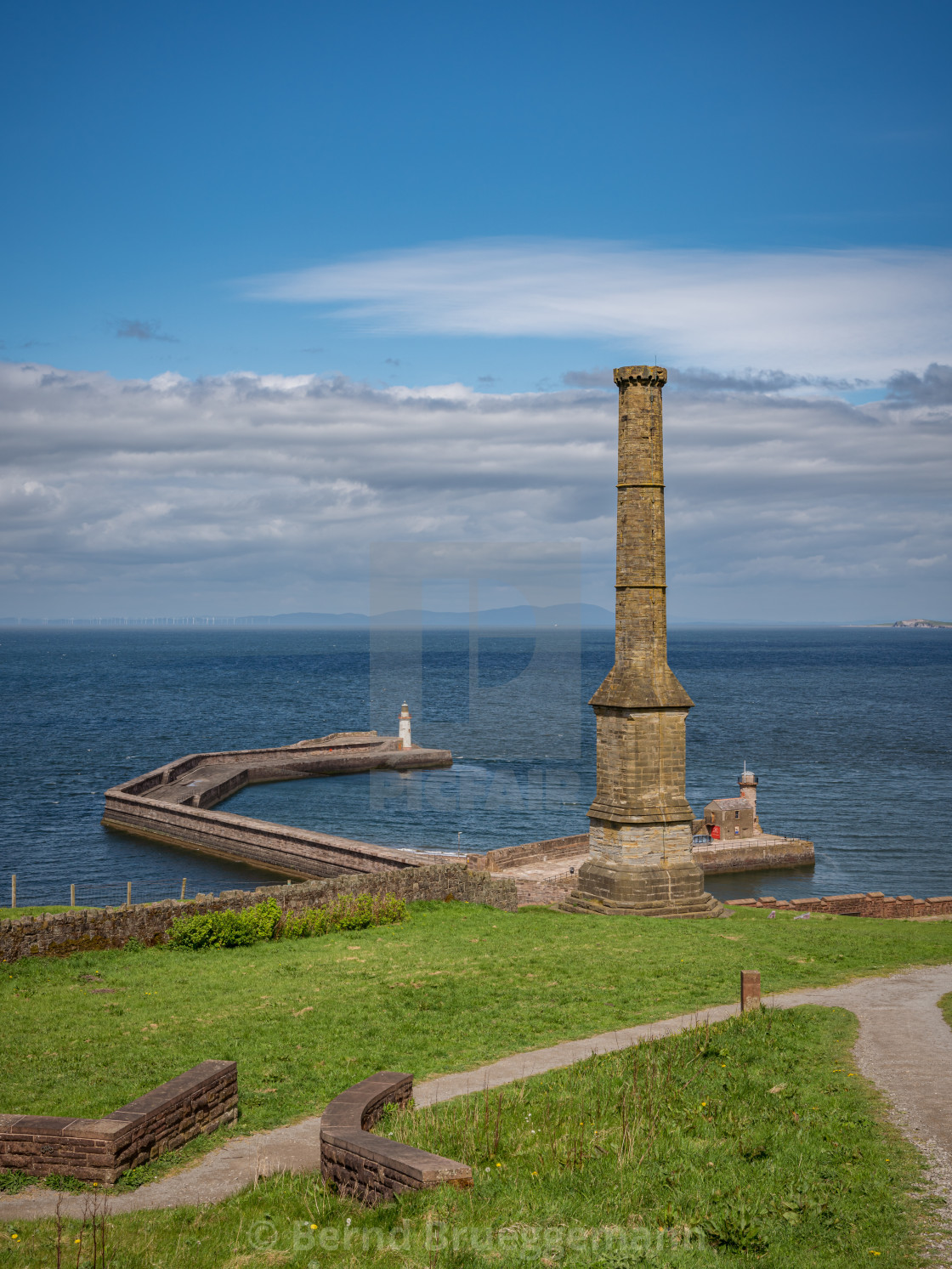 "The Candlestick Chimney in Whitehaven, Cumbria, England" stock image