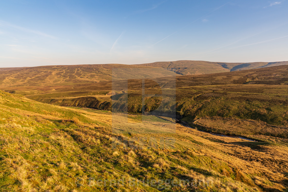 "On the B6270 road between Nateby and Birkdale, North Yorkshire, England" stock image