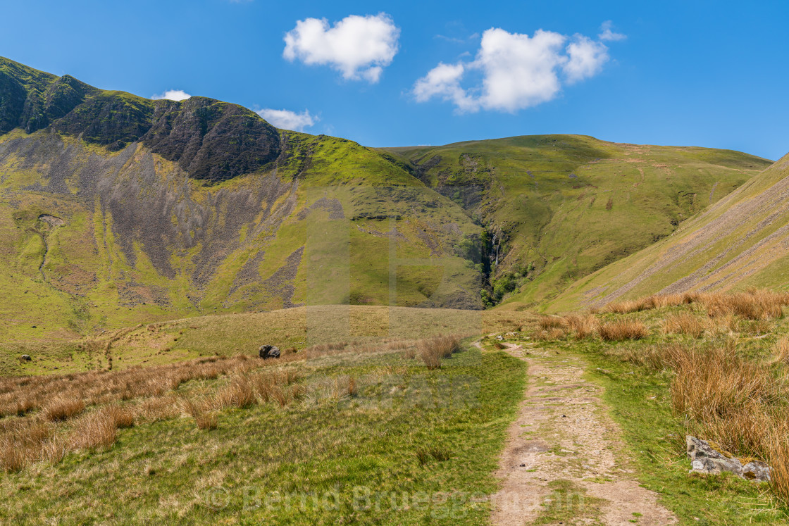 "Yorkshire Dales Landscape near Cautley Spout, Cumbria, England" stock image