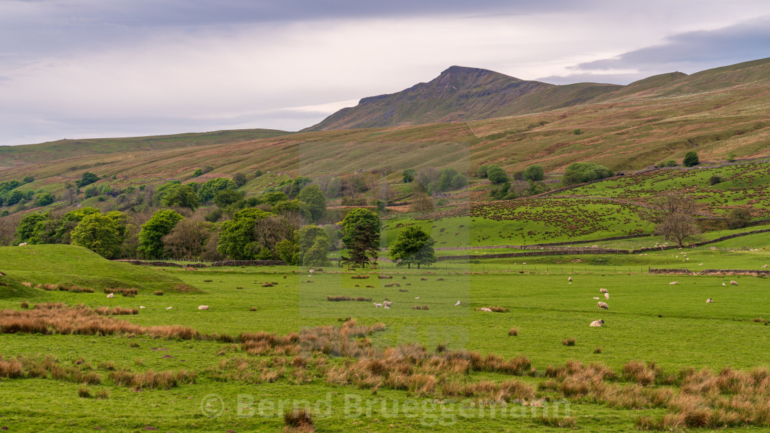 "On the B6259 road between Outhgill and Nateby, Cumbria, England" stock image