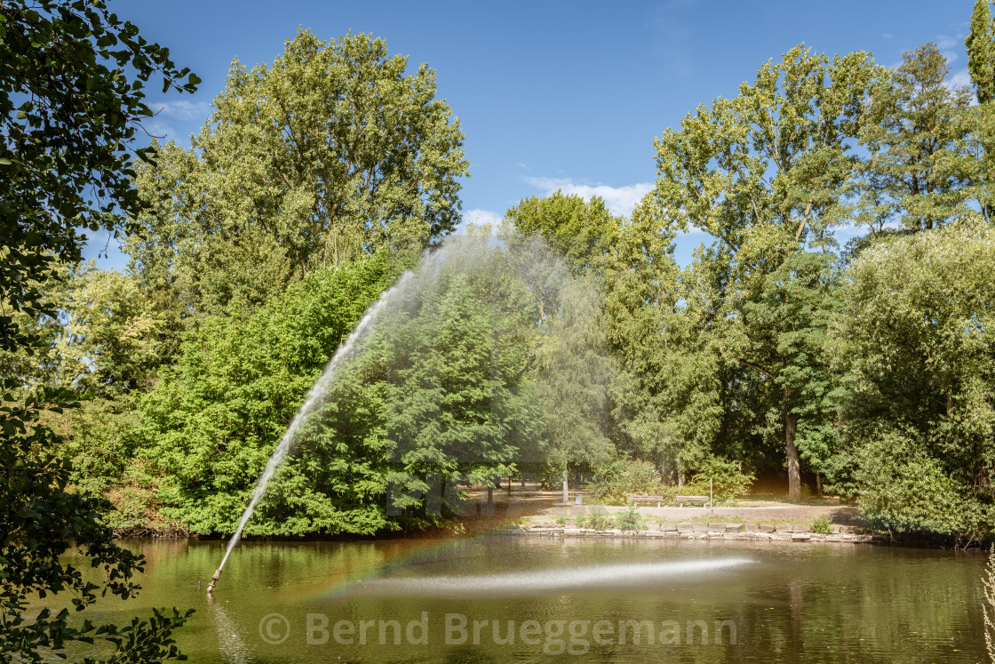 "Park in Oberhausen, North Rhine-Westfalia, Germany" stock image