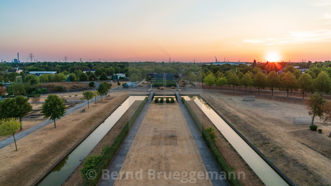 "Olga Park in Oberhausen, North Rhine-Westfalia, Germany" stock image