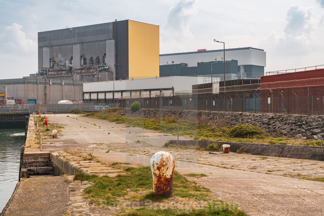 "Heysham Nuclear Power Station, Lancashire, England" stock image