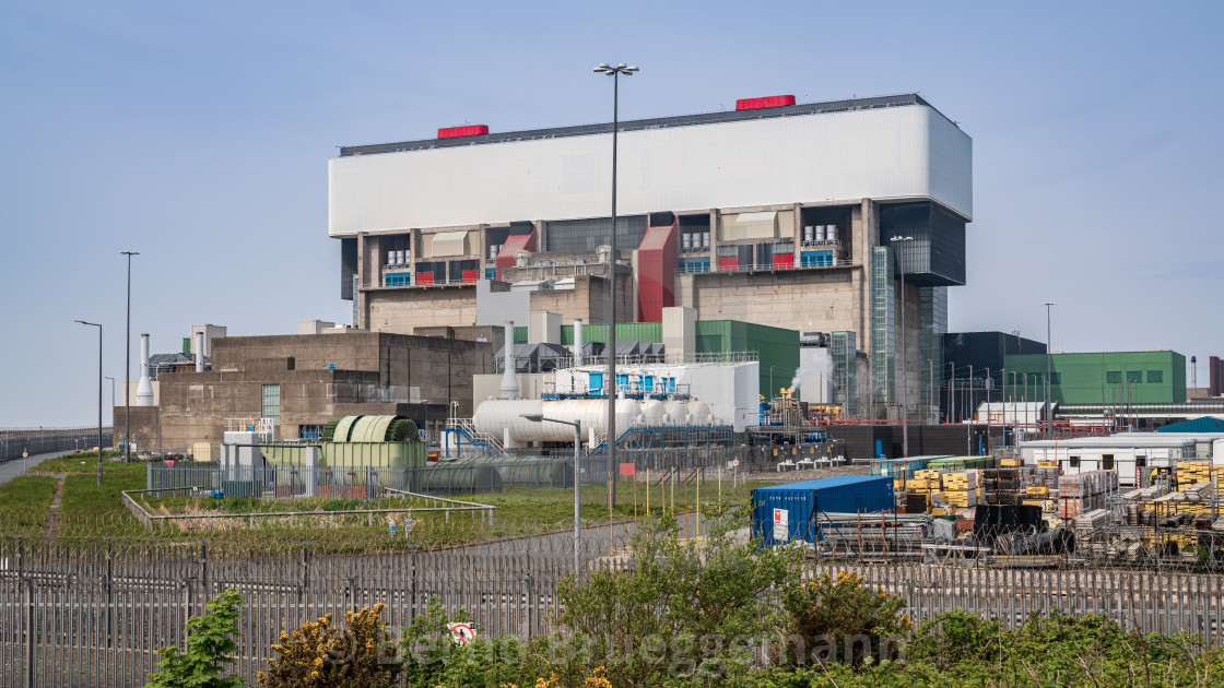 "Heysham Nuclear Power Station, Lancashire, England" stock image