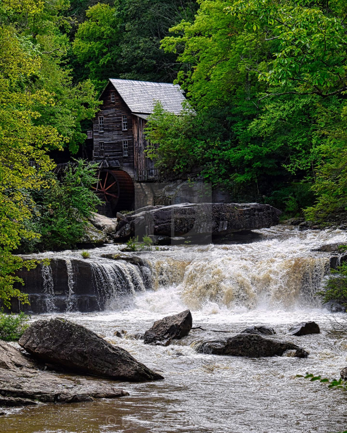 "Babcock State Park, West Virginia" stock image